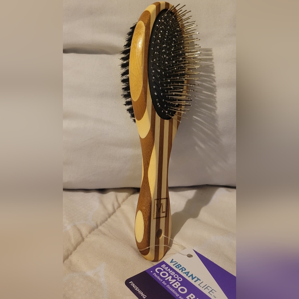 Dual Combo Pet Bamboo brush
